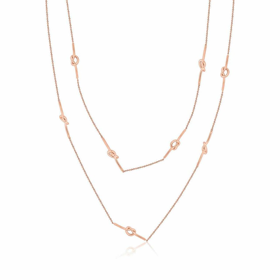 Jewellery Romi Dublin | Romi Rose Gold Knot Necklace