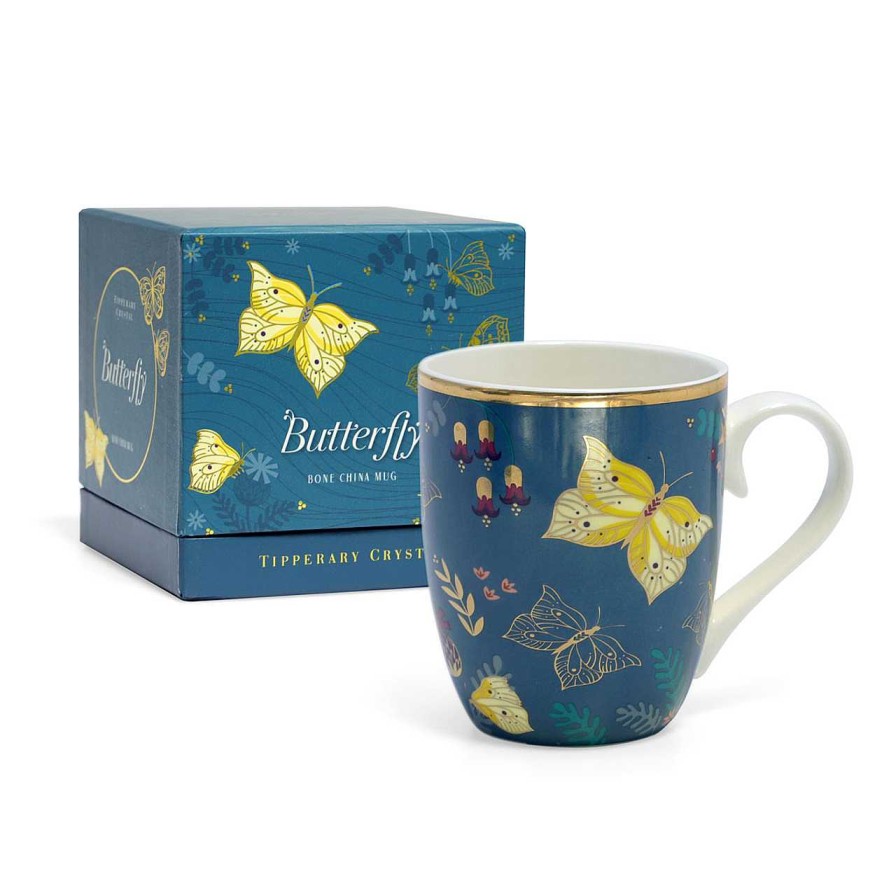 Homeware Butterfly Glass | Single Butterfly Mug - The Brimstone