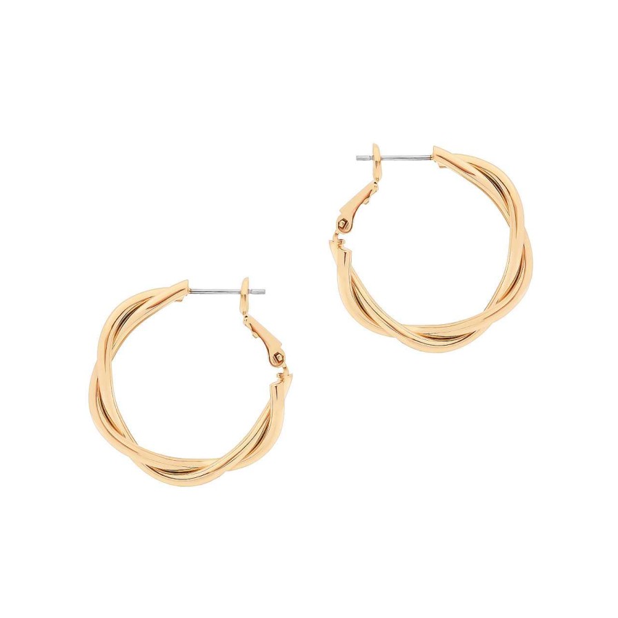 Jewellery Tipperary Crystal | Tc Twist Earrings Gold