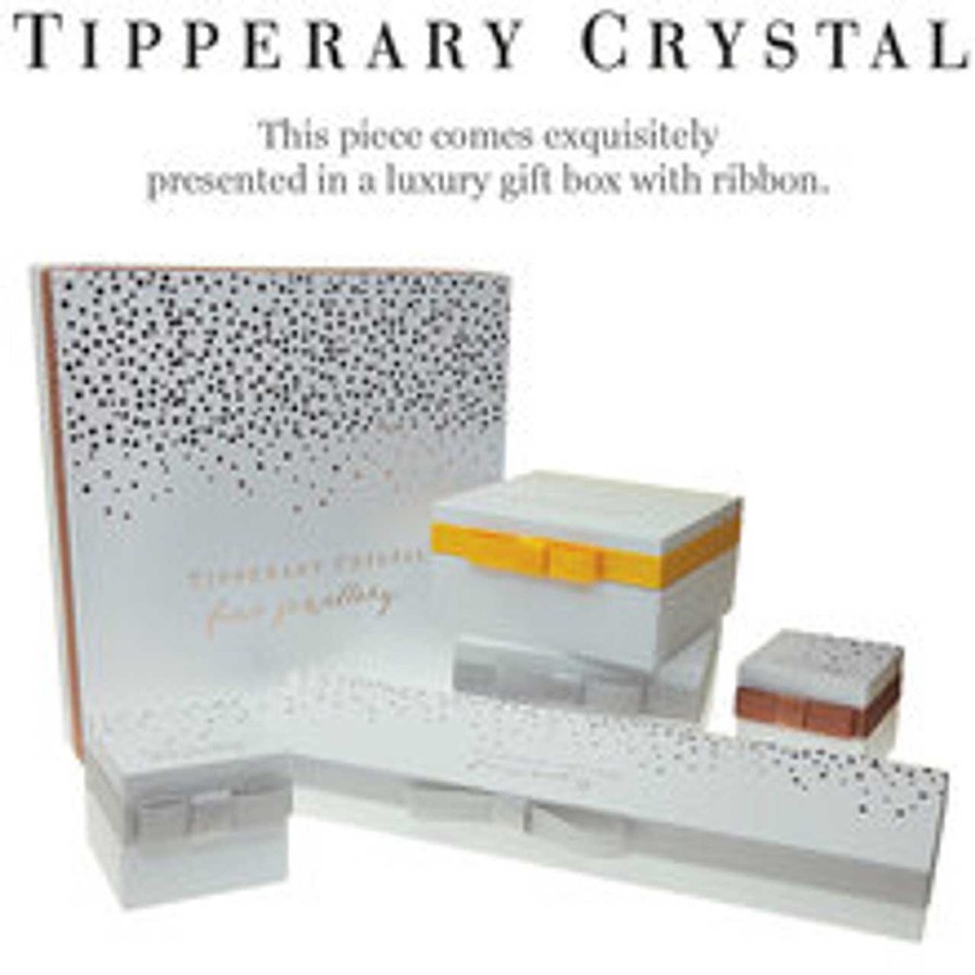 Jewellery Tipperary Crystal | Cz Set Bar Pendant Rose Gold