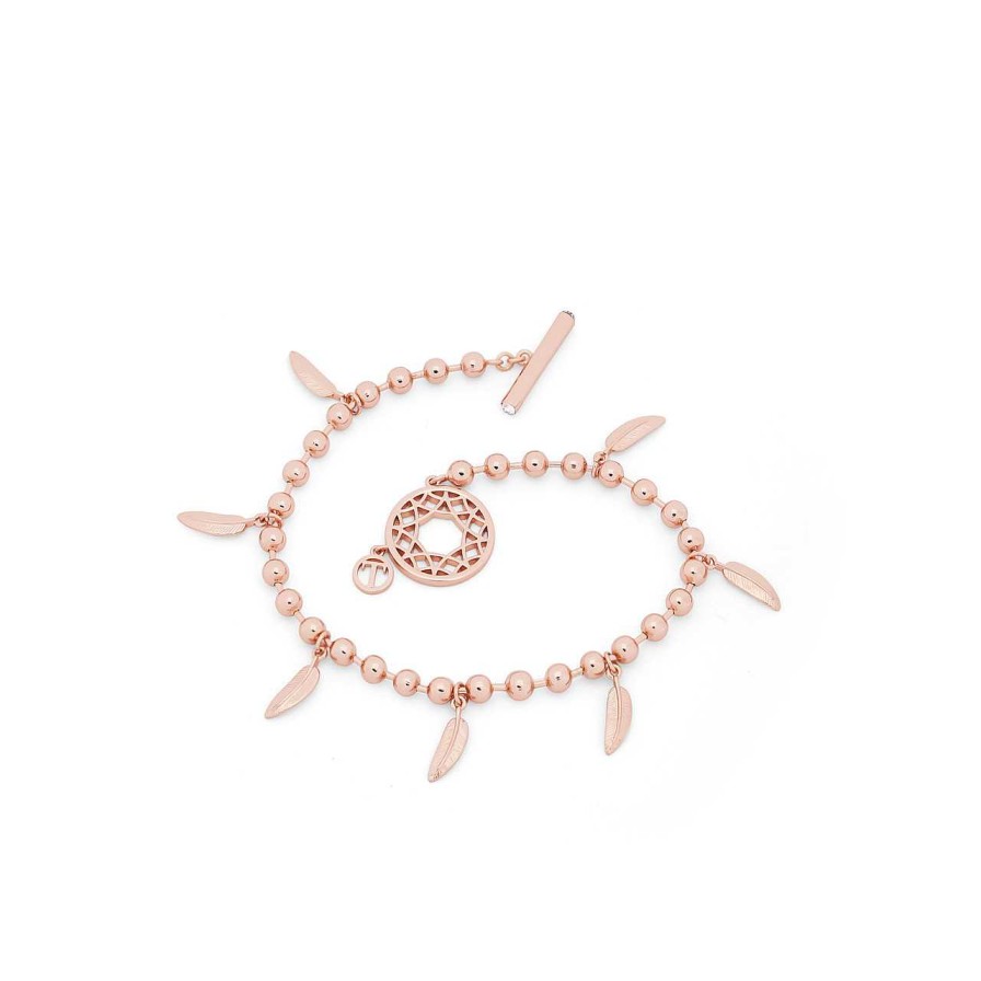 Jewellery Tipperary Crystal | Feather Boho Bracelet Rg - New Autumn 2023