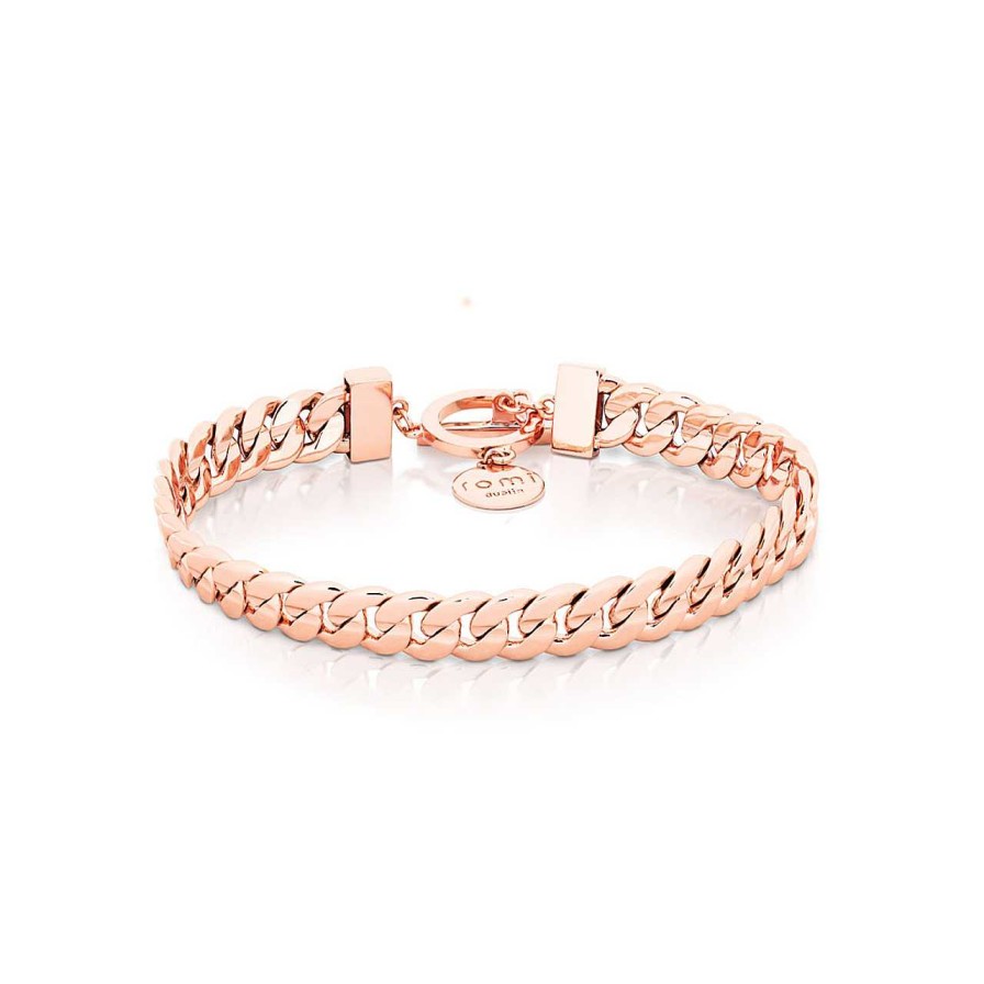 Jewellery Romi Dublin | Romi Rose Gold Curb Chain Bracelet