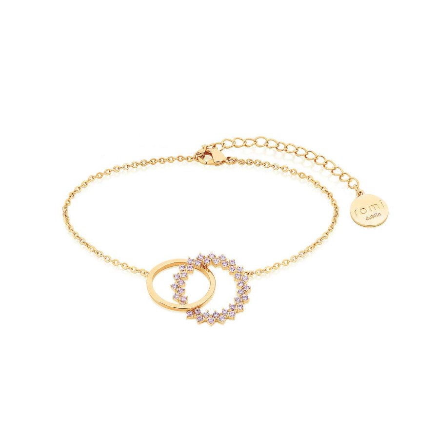 Jewellery Romi Dublin | Romi Gold Purple Stone Bracelet