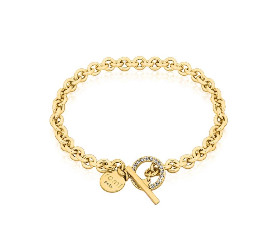 Jewellery Romi Dublin | Romi Gold Circle Chain Bracelet