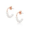 Jewellery Romi Dublin | Romi Rose Gold Pearl Small Earrings