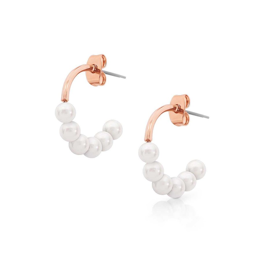 Jewellery Romi Dublin | Romi Rose Gold Pearl Small Earrings