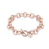 Jewellery Romi Dublin | Romi Rose Gold Circle Bar Heavy Bracelet