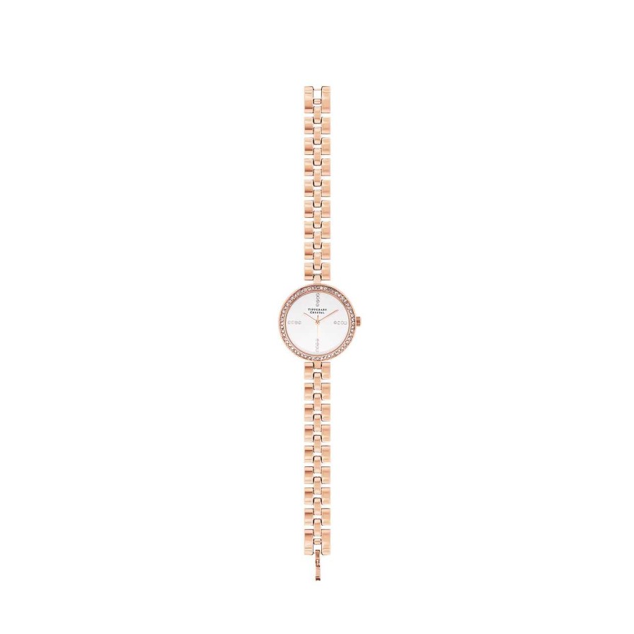 Jewellery Tipperary Crystal | Knightsbridge Rose Gold Watch