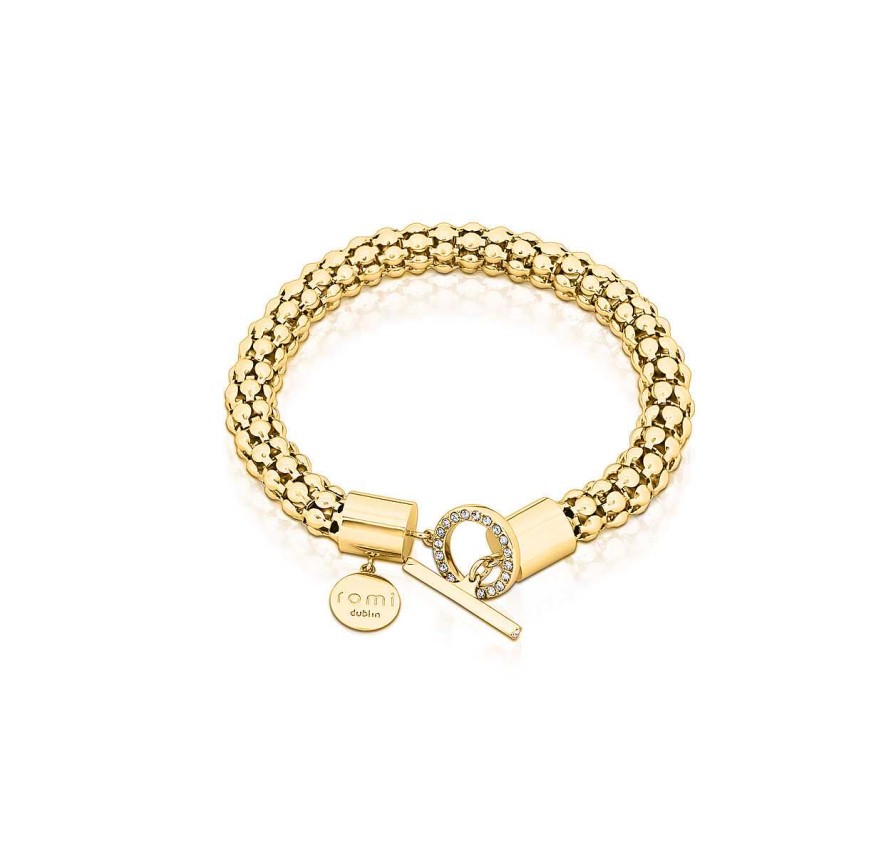 Jewellery Romi Dublin | Romi Gold Popcorn Chain Bar