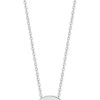 Jewellery Tipperary Crystal | Heart Outline Heart Pendant - Silver