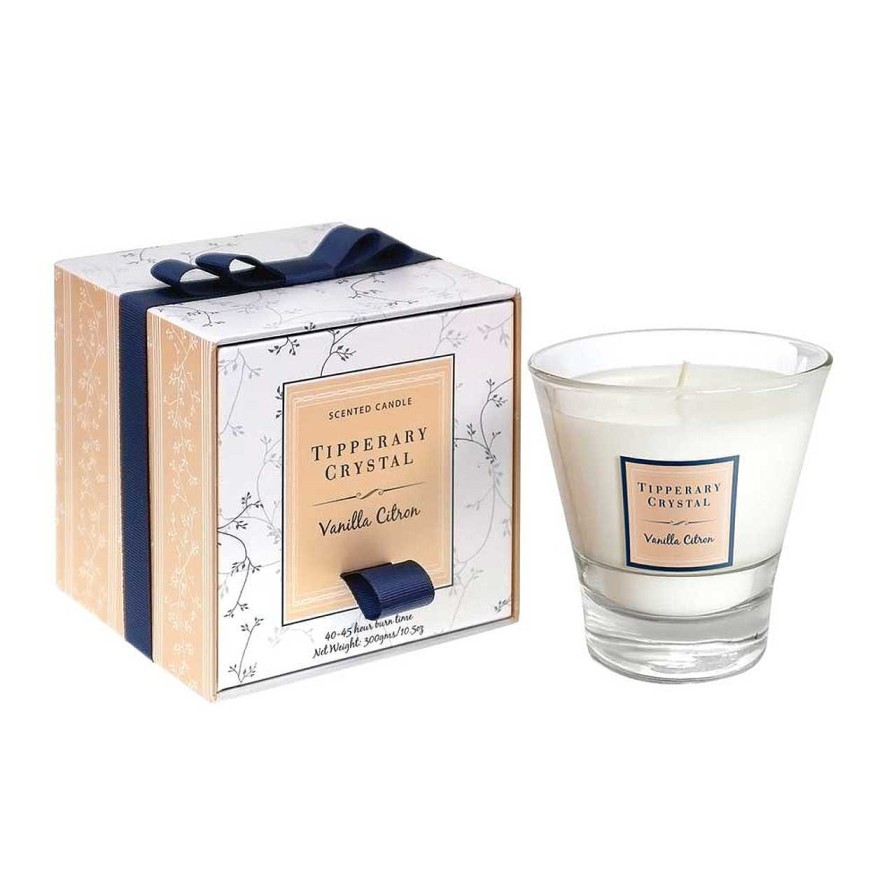 Homeware Tipperary Crystal Candles | Vanilla Citron Filled Tumbler Glass