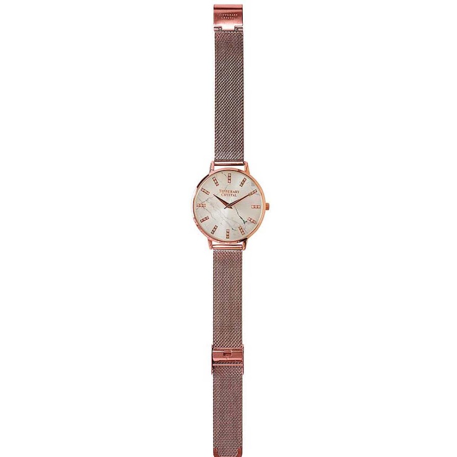 Jewellery Tipperary Crystal | Malibu Rose Gold Watch