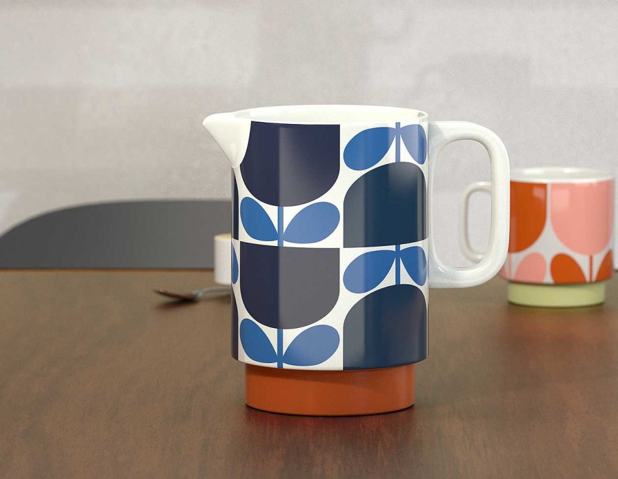 Homeware Orla Kiely Mugs | Orla Kiely Pitcher Jug - Block Flower Navy