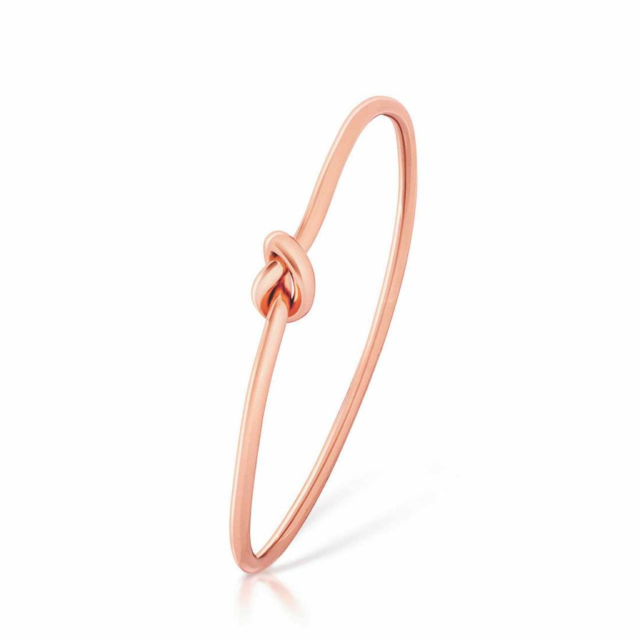 Jewellery Romi Dublin | Romi Rose Gold Knot Bangle