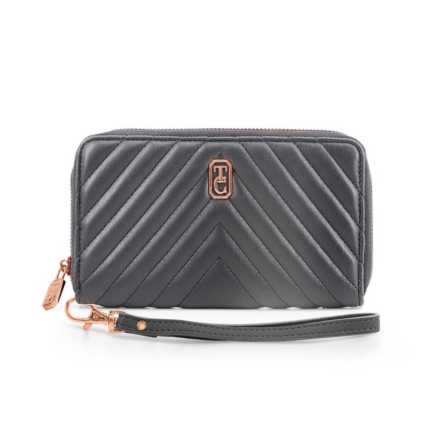 Handbags Tipperary Crystal Wallet | Bordeaux Chevron Wallet - Black