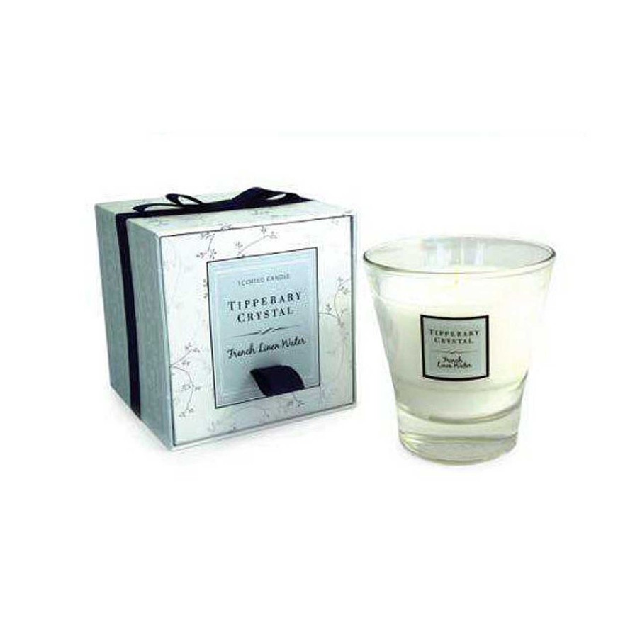 Homeware Tipperary Crystal Candles | Tipperary French Linen Water Filled Tumbler Glass