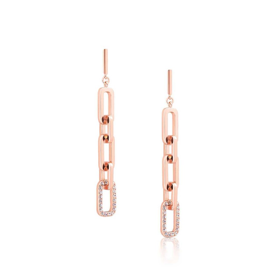 Jewellery Romi Dublin | Romi Rose Gold Chain Earrings