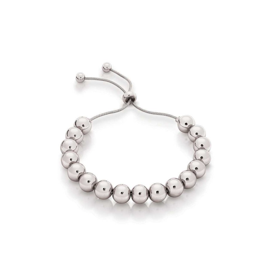 Jewellery Romi Dublin | Romi Silver Metal Ball Bolo Bracelet