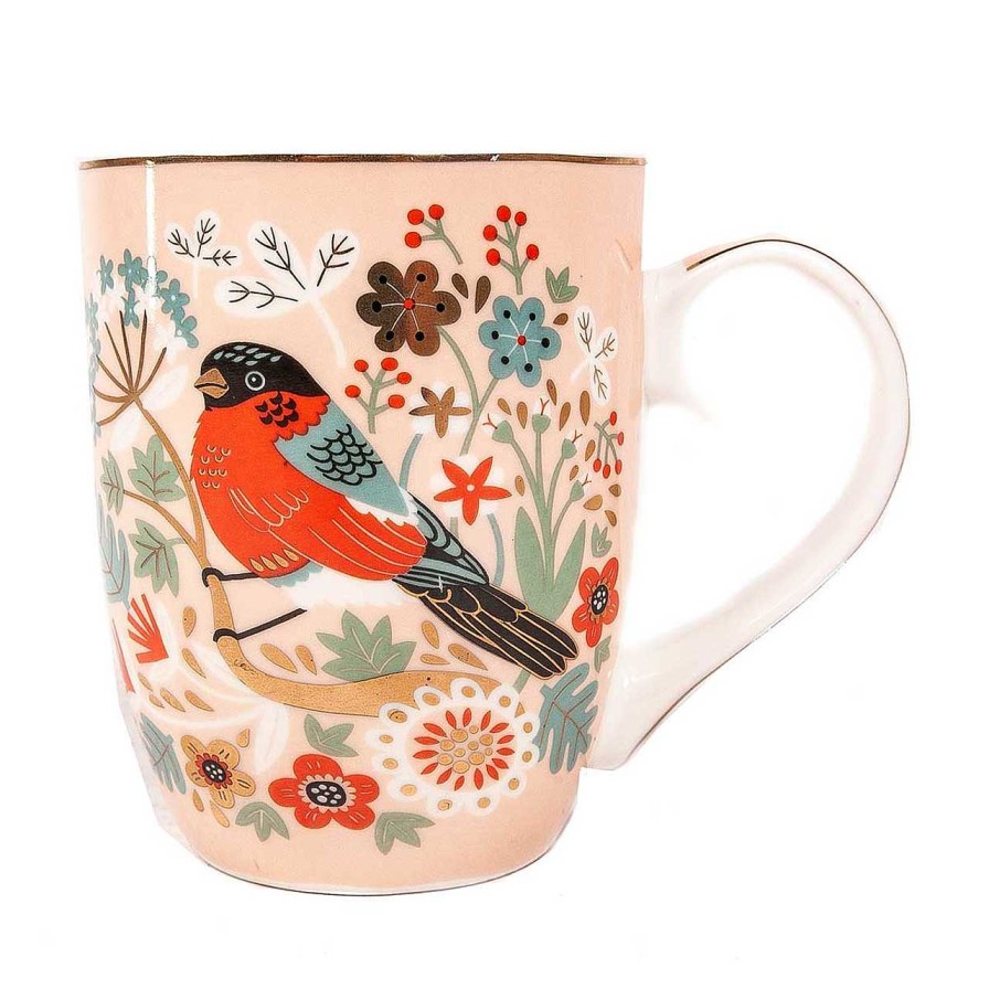 Homeware Birdy Mugs | Tipperary Single Birdy Mug - Bullfinch