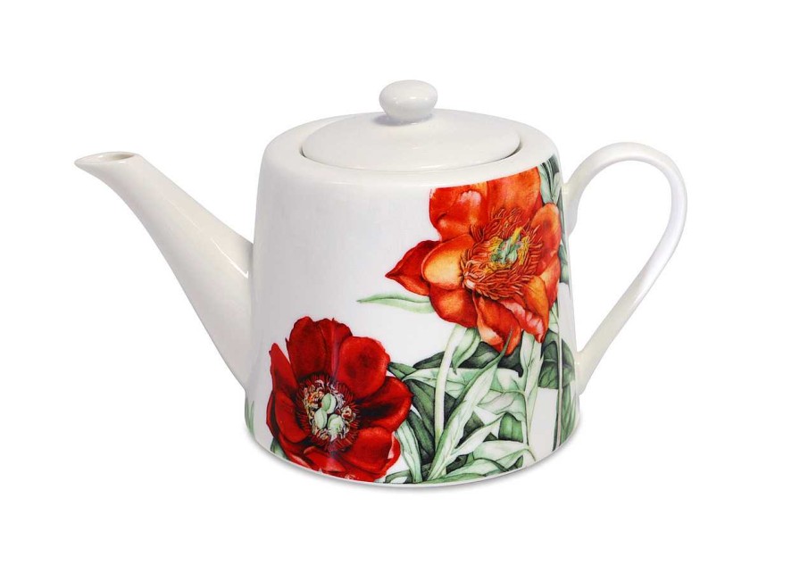 Homeware Tipperary Crystal Teapot | Botanical Studio Tea Pot - Peony