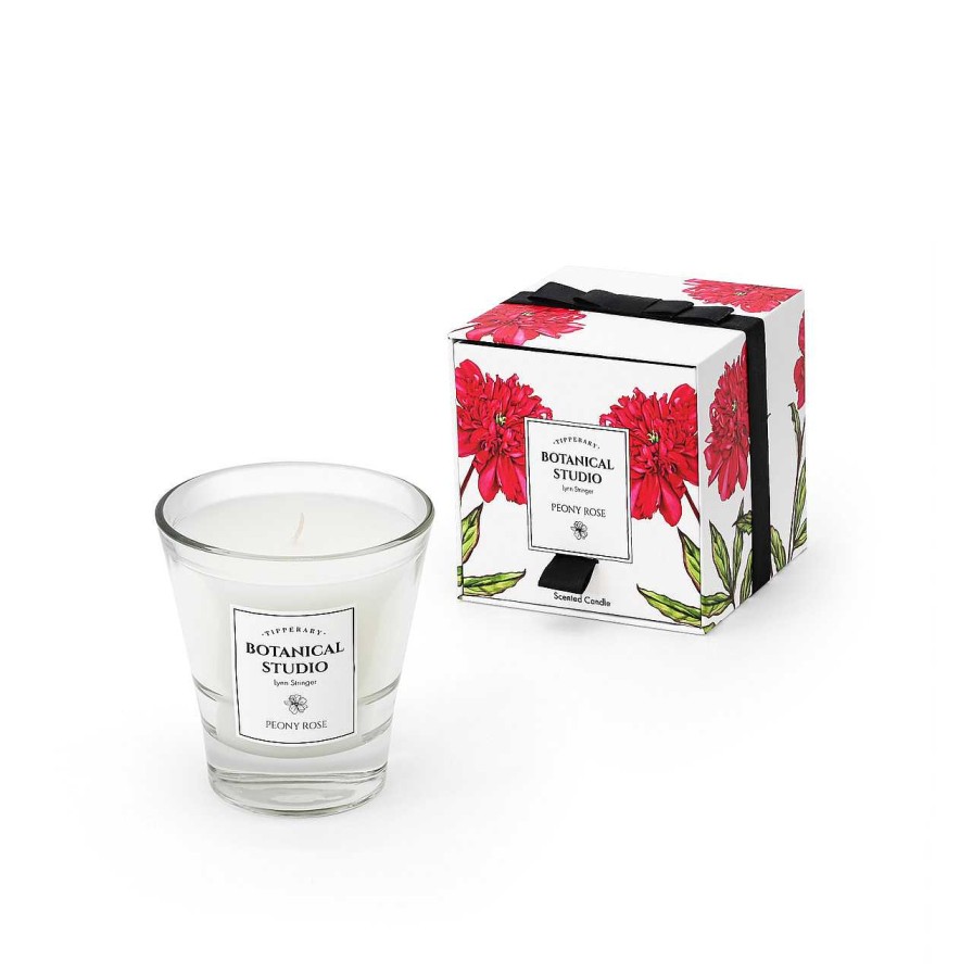 Homeware Tipperary Crystal Candles | Botanical Studio Candle - Peony Rose