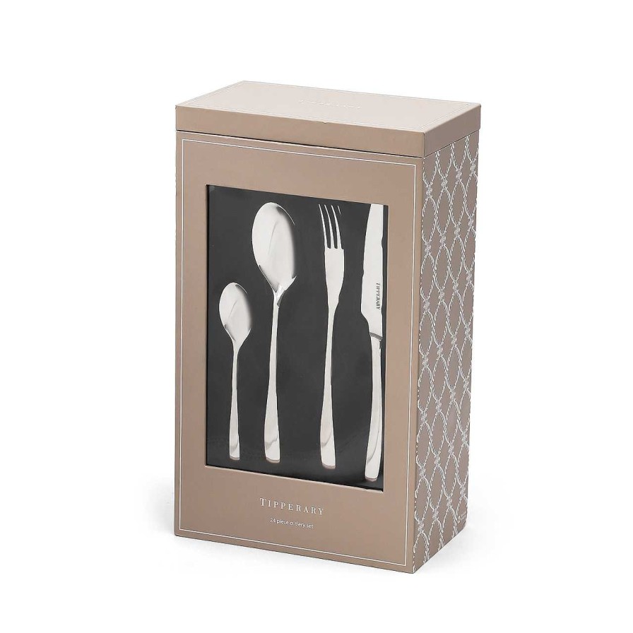 Homeware Tipperary Crystal Cutlery | Milano 24 Piece Boxed Cutlery Set