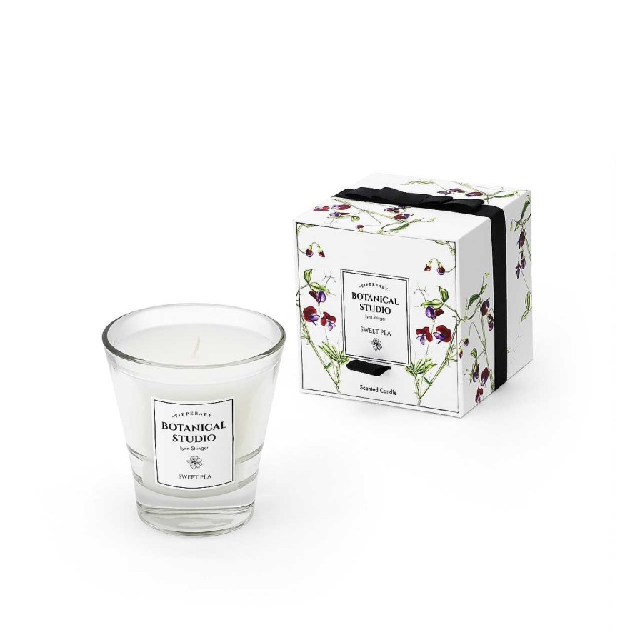 Homeware Tipperary Crystal | Botanical Studio Candle - Sweet Pea