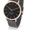 Jewellery Romi Dublin | Romi Watch Black Face Black Mesh Strap