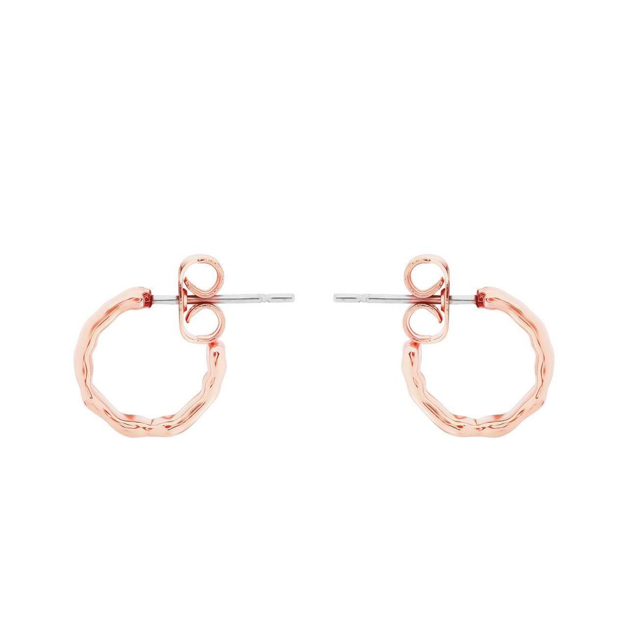 Jewellery Tipperary Crystal | Tc Mini Hoop Earring Rose Gold