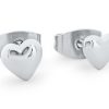 Jewellery Tipperary Crystal | Sterling Silver Heart 8Mm Stud Earrings