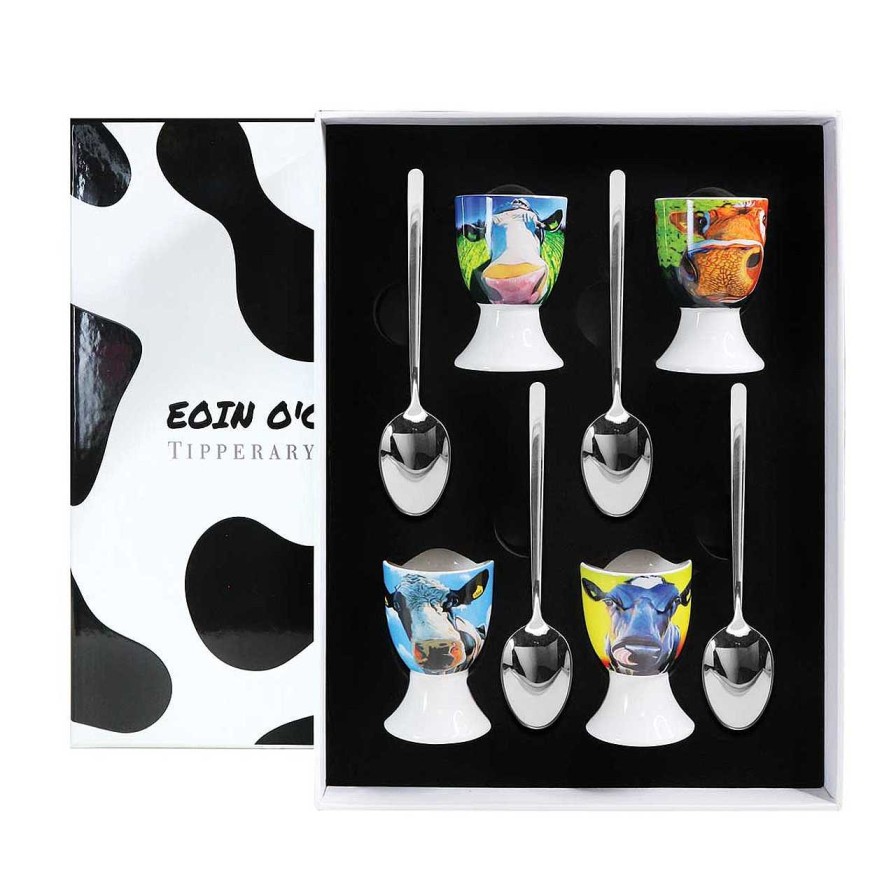 Homeware Eoin O Connor Mugs | Eoin O Connor Set Four Cow Egg Cup Set