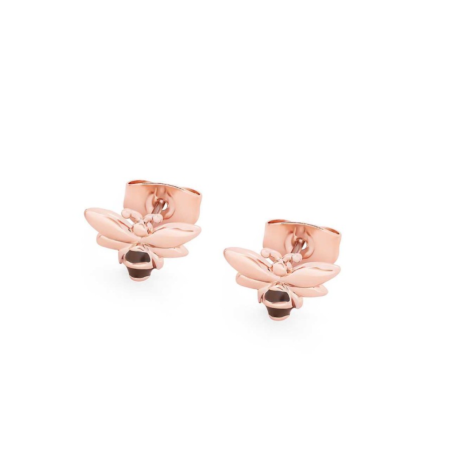 Jewellery Bees | Bee Rose Gold Stud Earrings