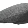 Handbags The Quiet Man | Grey Herringbone Wool Flat Cap 62Cm