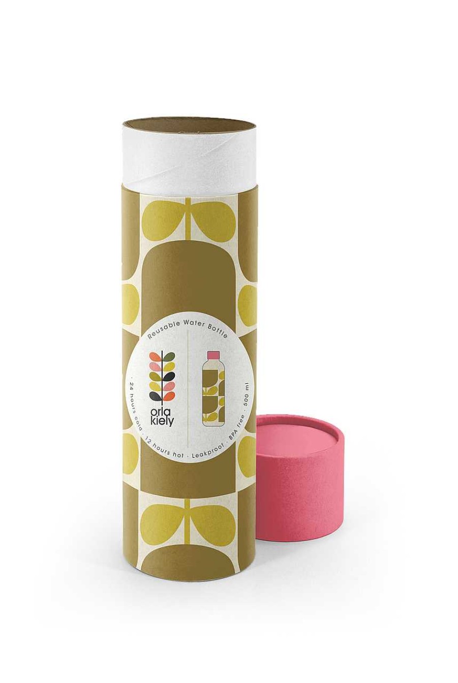 Homeware Orla Kiely Water Bottles | Orla Kiely Stainless Steel Water Bottle - Block Flower