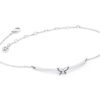 Jewellery Tipperary Crystal | Tc Butterfly - Silver Bracelet With Purple Cz