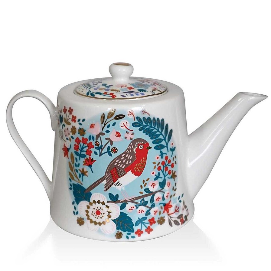 Homeware Birdy Coasters | Tipperary Birdy Robin & Blue Tit Tea Pot