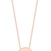 Jewellery Tipperary Crystal | Heart Pave Coin Rose Gold Pendant