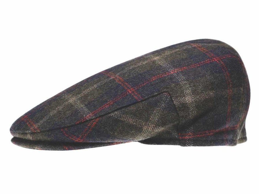 Handbags The Quiet Man | Brown Tartan Flat Cap