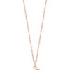 Jewellery Tipperary Crystal | Half Moon Pendant - Rose Gold