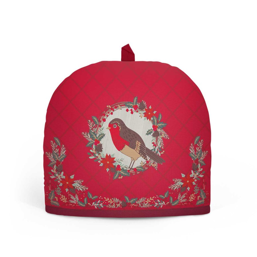 Homeware Tipperary Crystal Butter Dish | Christmas Tea Cosy - Christmas Robin