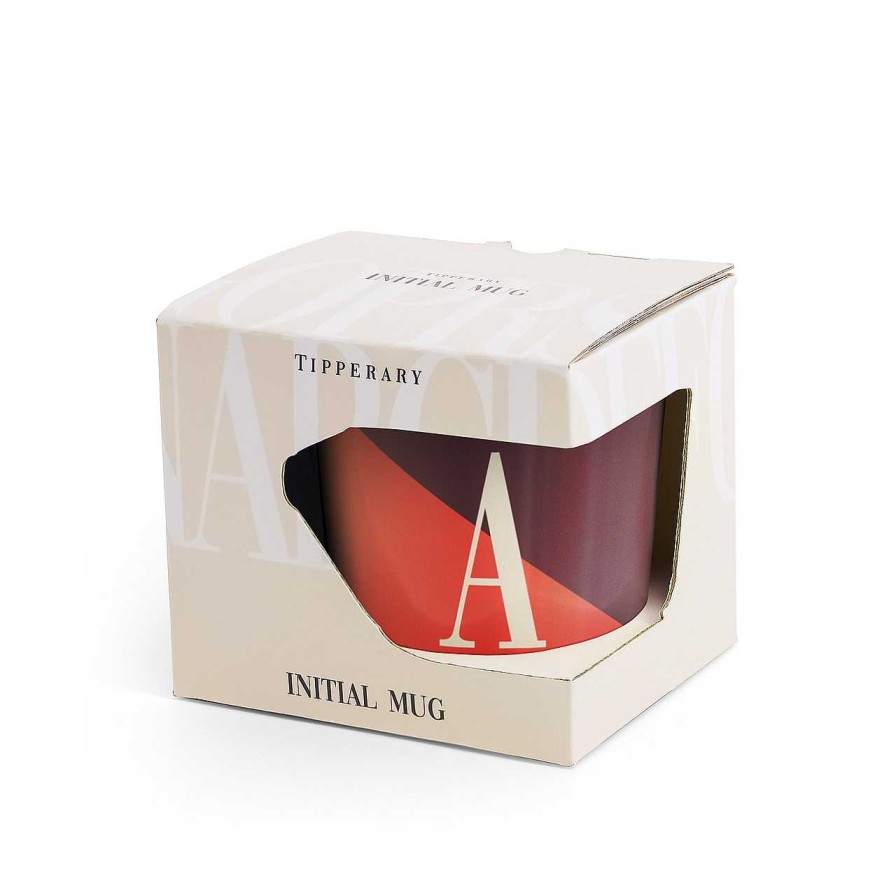 Homeware Tipperary Crystal Mugs | Tipperary Crystal Initial "A" Mug