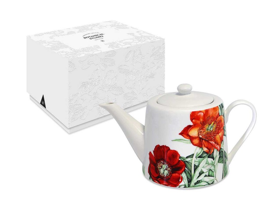 Homeware Tipperary Crystal Teapot | Botanical Studio Tea Pot - Peony