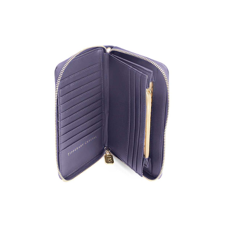 Handbags Tipperary Crystal Wallet | Bordeaux Chevron Wallet - Navy