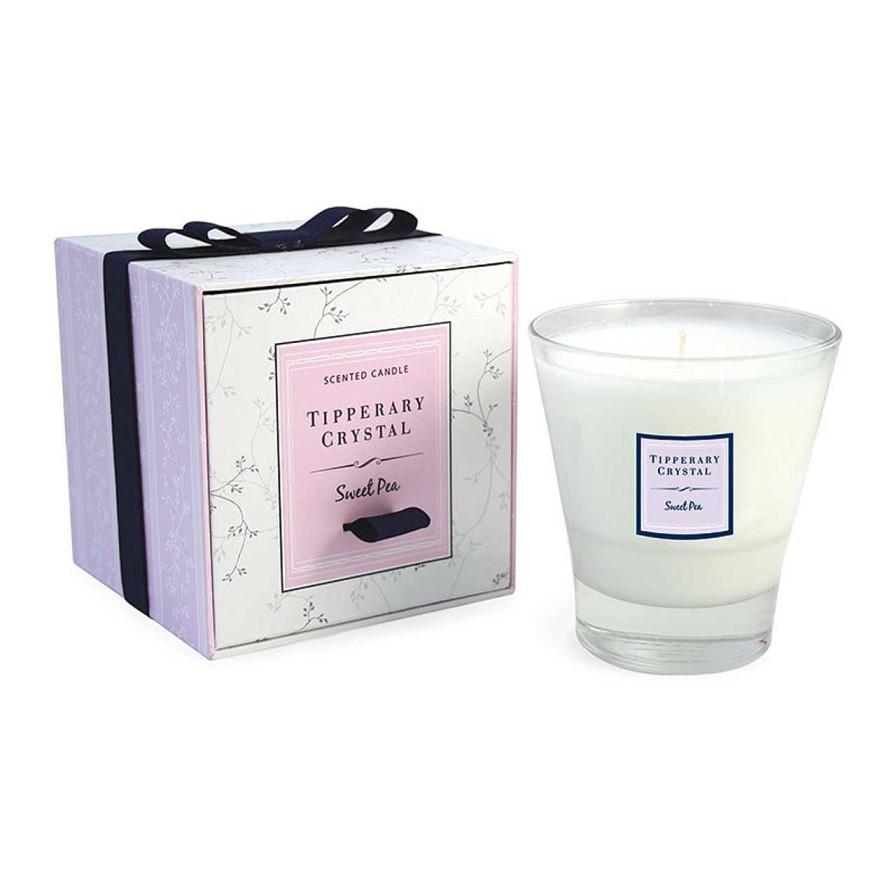 Homeware Tipperary Crystal Candles | Sweet Pea Candle Filled Tumbler Glass