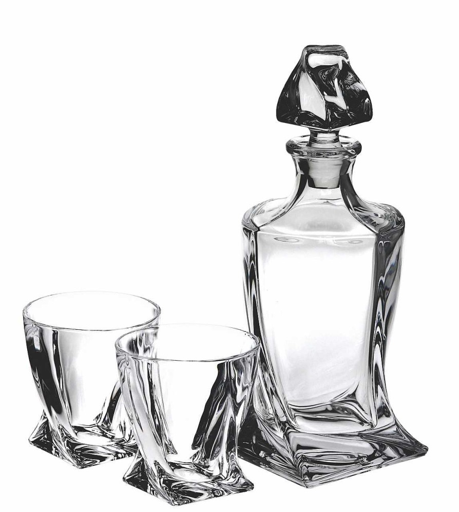 Homeware Tipperary Crystal Glass | Twist Decanter & Tumbler Pair Gift Set