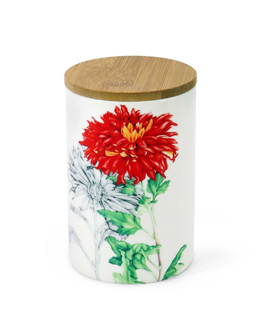 Homeware Tipperary Crystal Crystal | Botanical Studio Storage Jar - Chrysanthemum