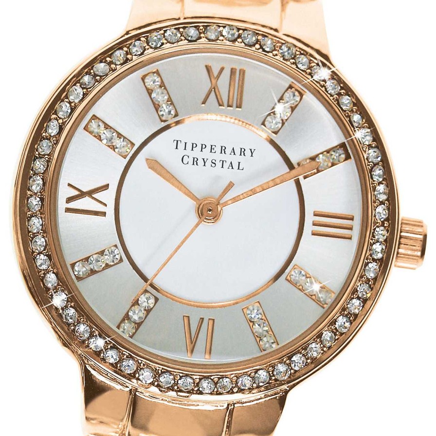 Jewellery Tipperary Crystal | Continuance Rose Gold Watch