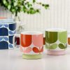 Homeware Orla Kiely Mugs | Orla Kiely Set 2 Mugs - Block Flower Tomato/ Fern