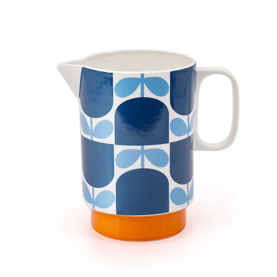 Homeware Orla Kiely Mugs | Orla Kiely Pitcher Jug - Block Flower Navy