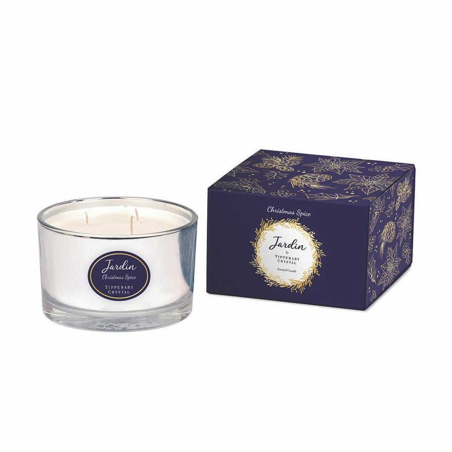 Homeware Tipperary Crystal Candles | Jardin Collection 3 Wick Candle - Christmas Spice